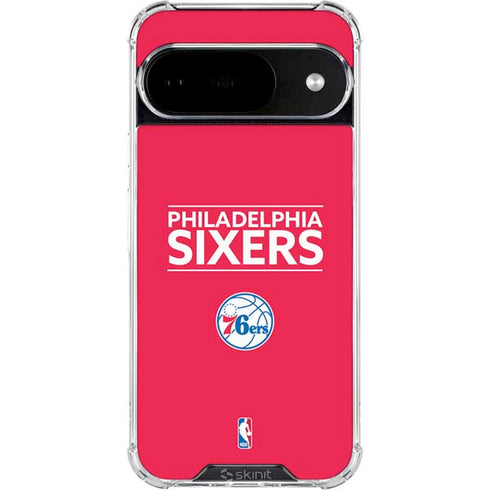 NBA Philadelphia 76ers Standard - Red Google Pixel 10 Clear Case